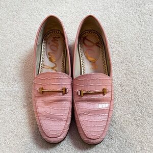 Pink Sam Edelman Croc Loafers 7.5